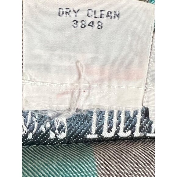 VTG Together! Missy L Striped Button-Up Shirt With Turquoise Gray Stripes Pocket - Picture 11 of 16